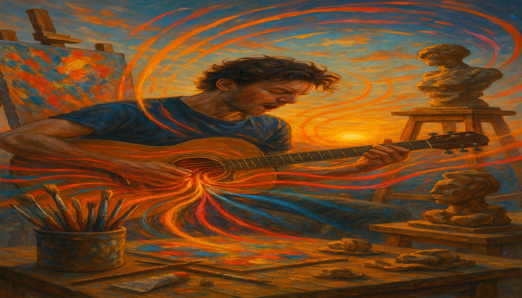 The influence of music on creativity: how playing an instrument can enhance other artistic areas