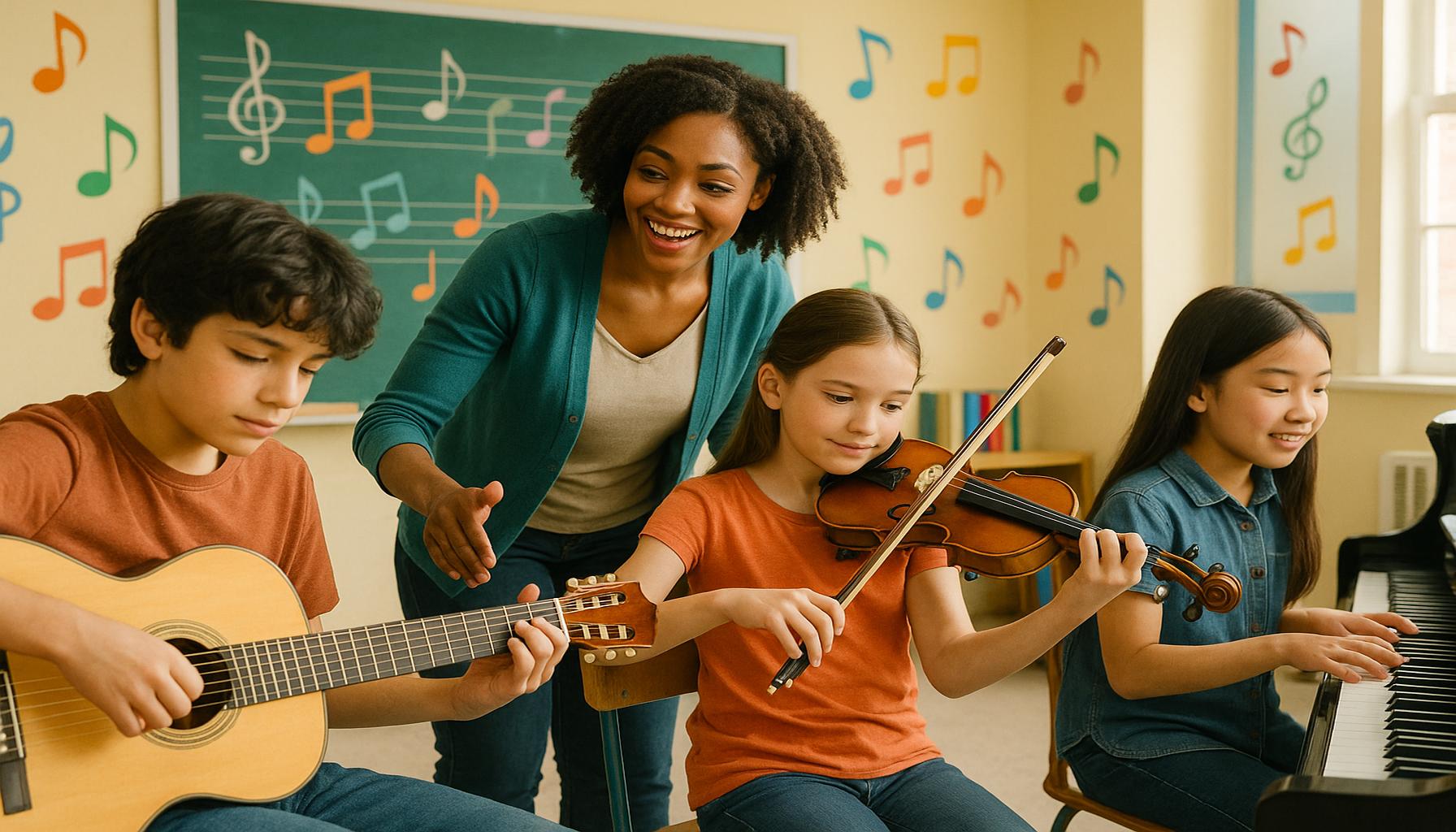 The role of music in education: how learning instruments can strengthen social and cognitive skills in youth.
